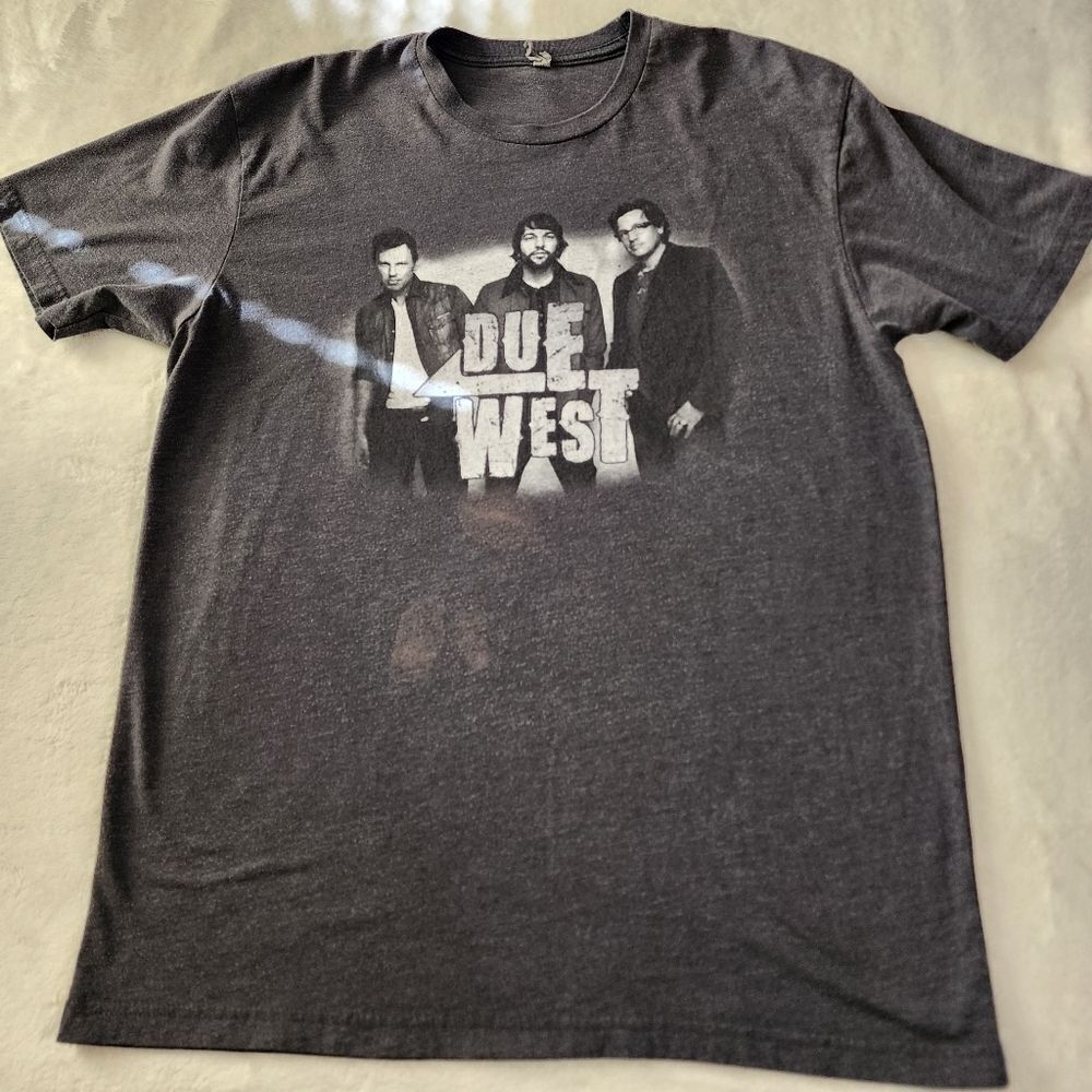 Next Level Due West Gray Tshirt With Graphics Size Large